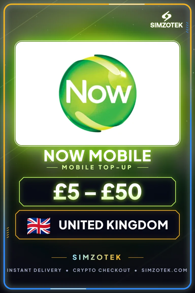 บัตรเติมเงิน Now Mobile (สหราชอาณาจักร)