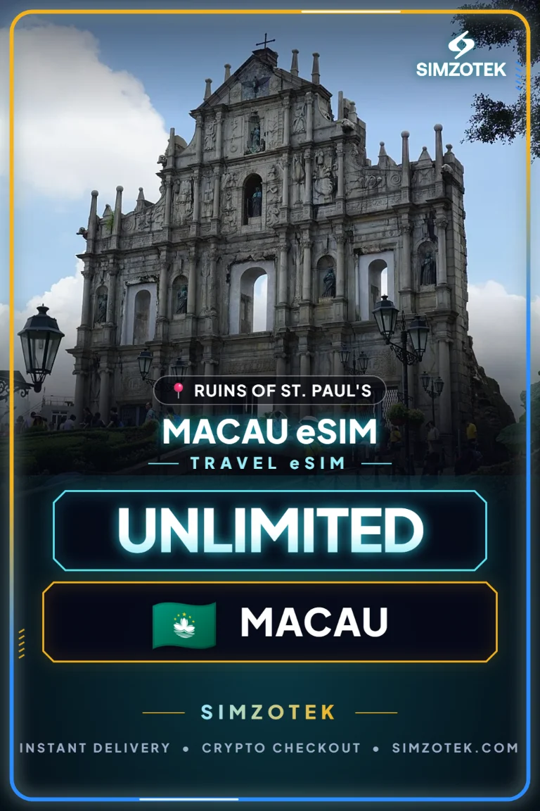 Macau eSIM – Unlimited Data