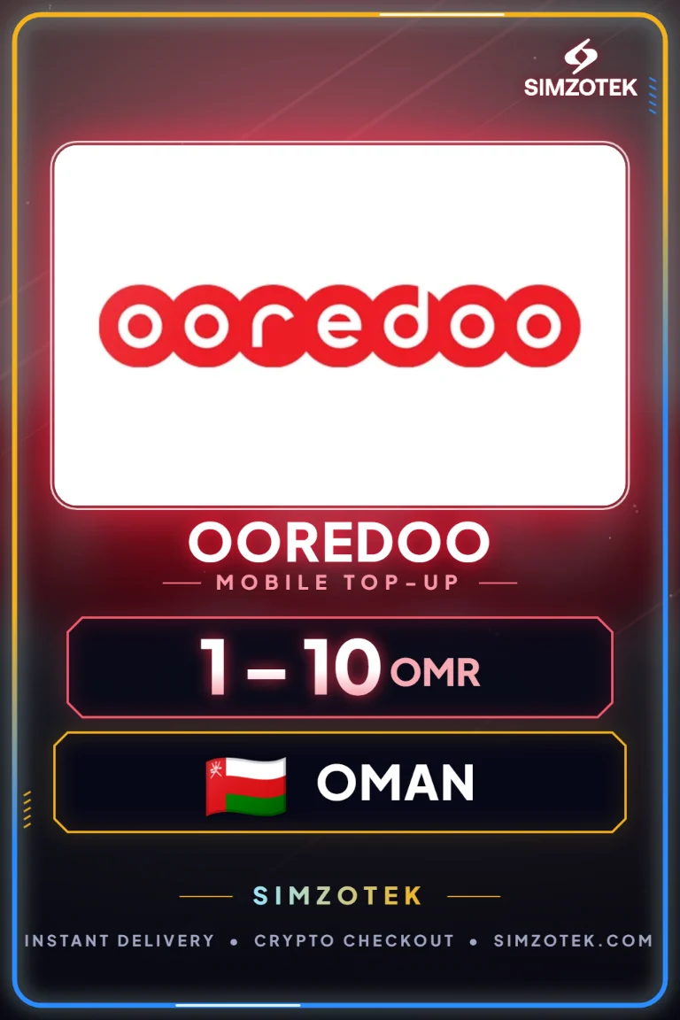 Ooredoo Prepaid-Guthaben (Oman)