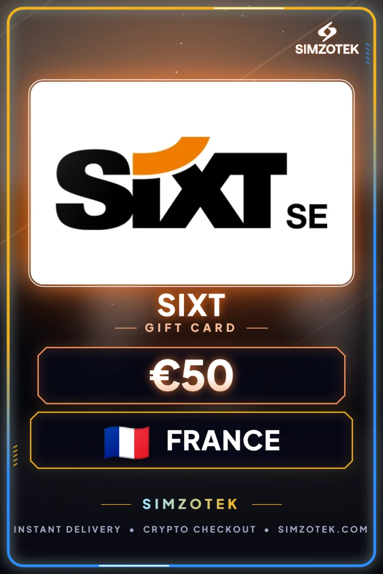 Dárková karta Sixt (Francie)