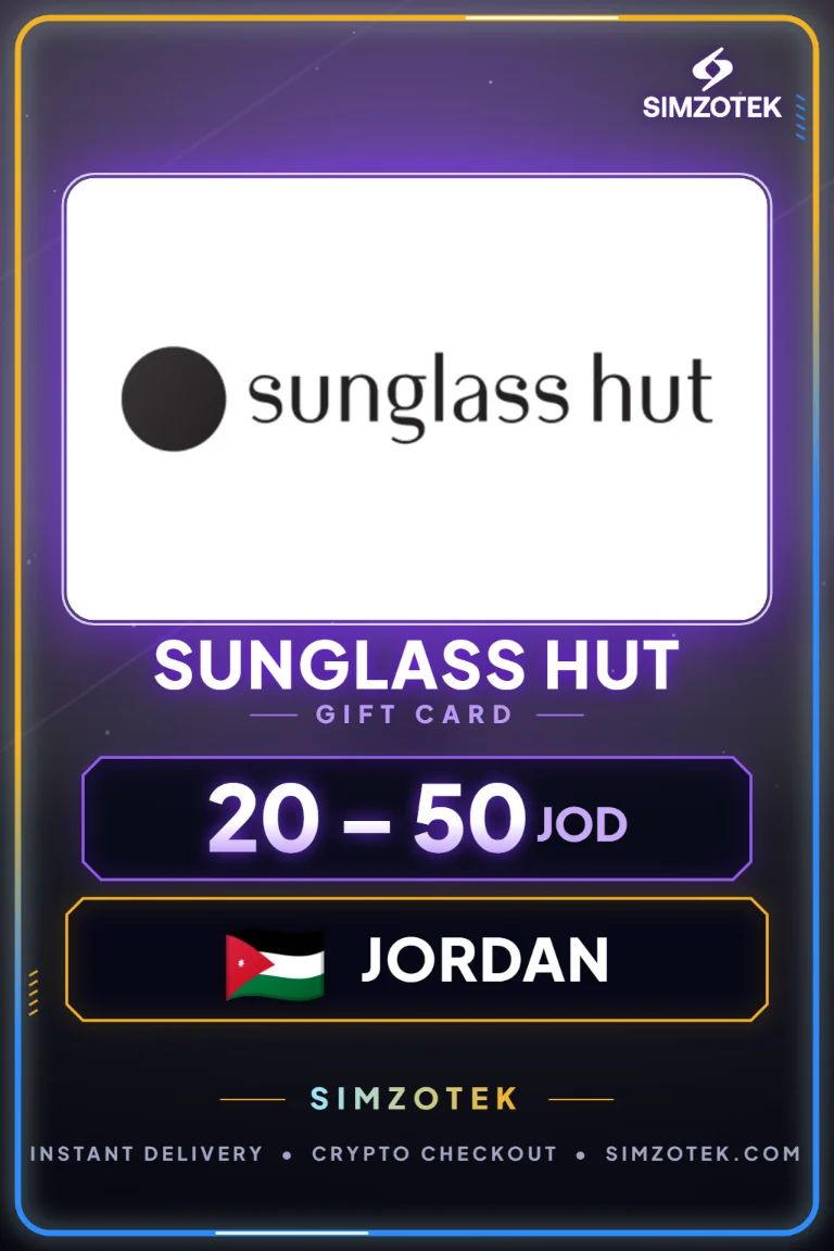 Dárková karta Sunglass Hut (Jordánsko)