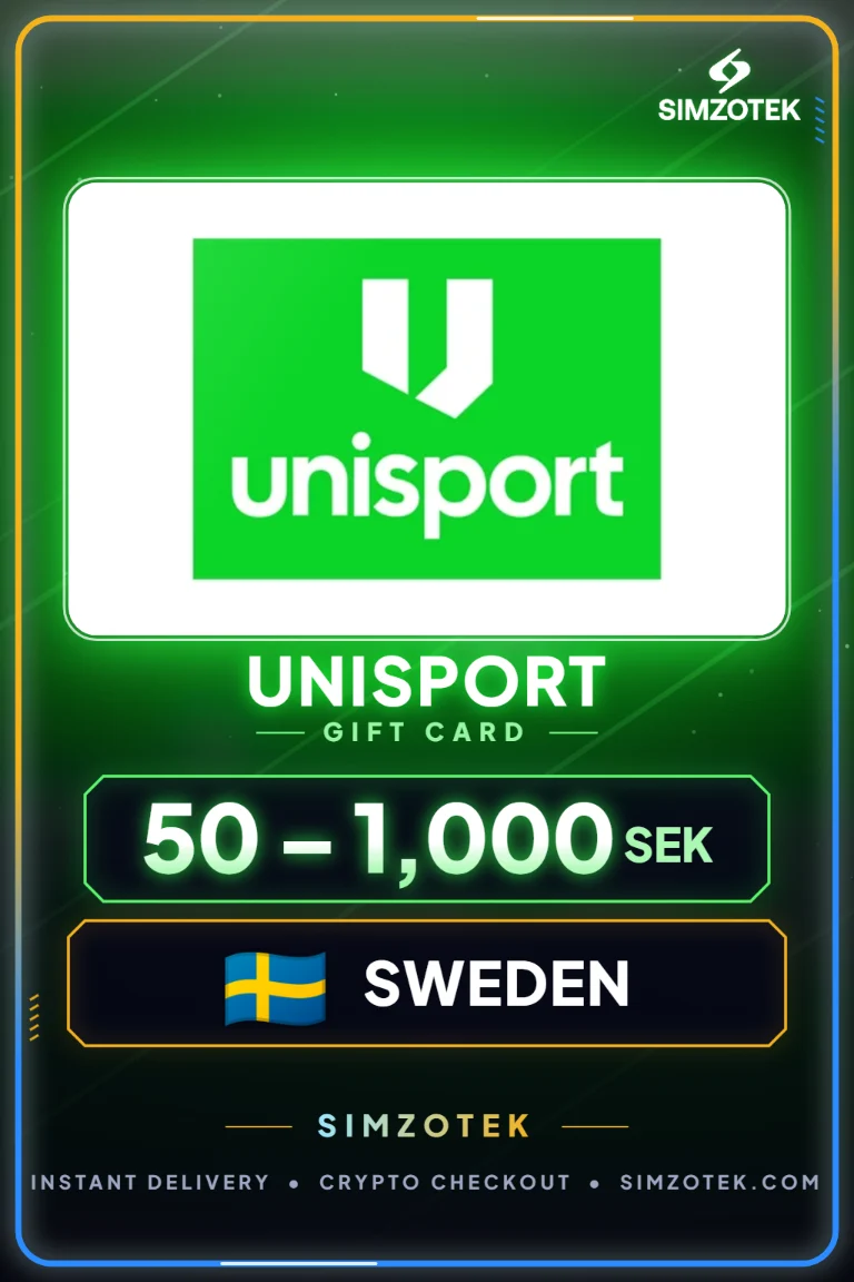 Dárková karta Unisport (Švédsko)