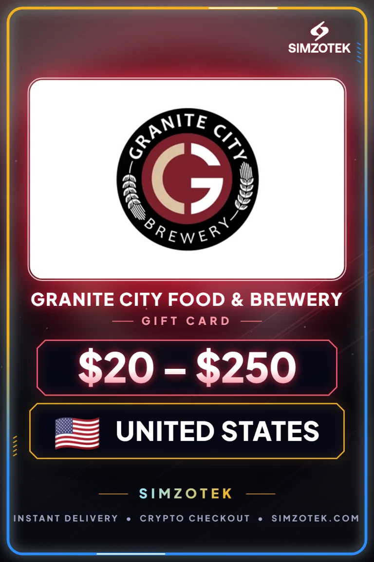 بطاقة هدايا Granite City Food & Brewery (الولايات المتحدة)