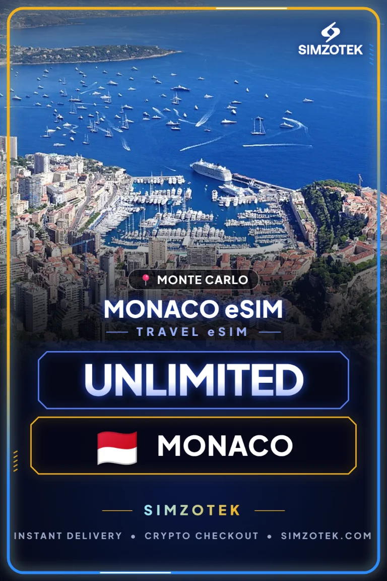 eSIM Monako – neomezená data