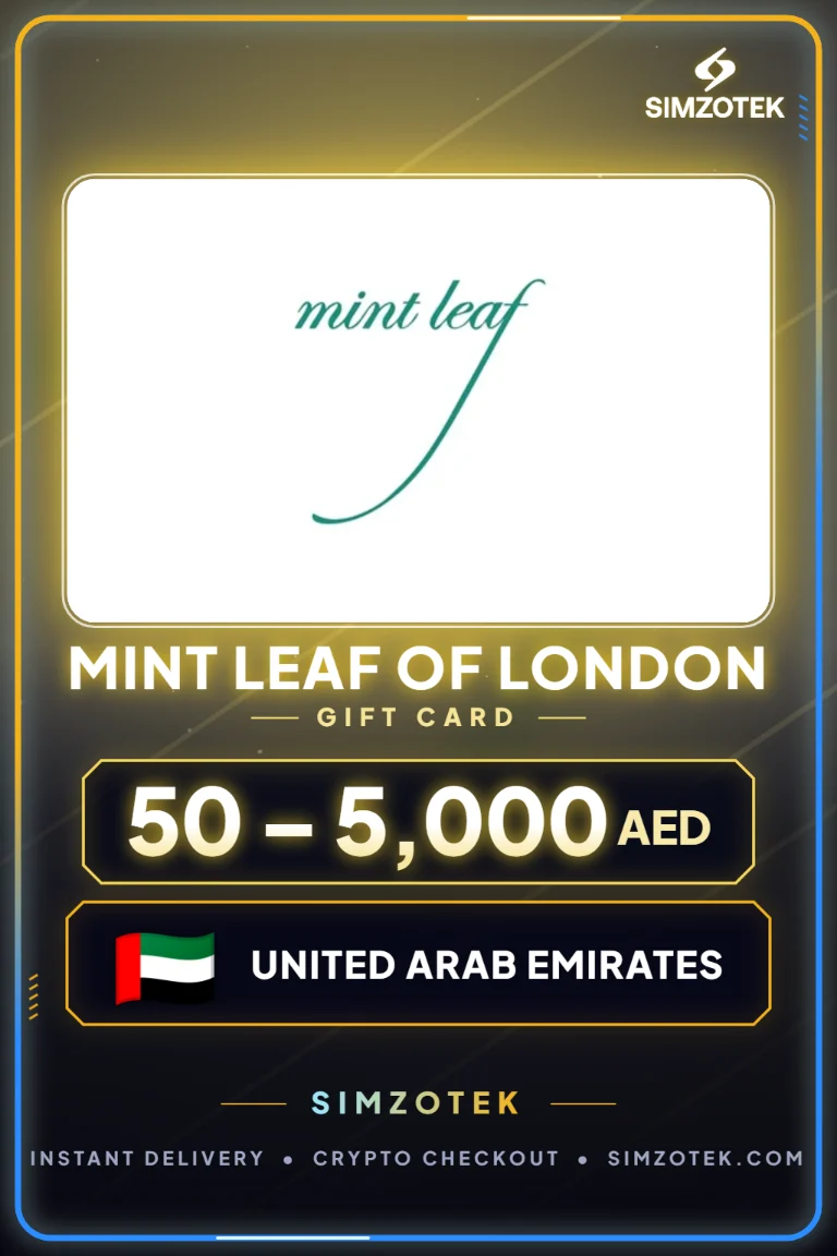 Mint Leaf of London 기프트카드 (아랍에미리트)