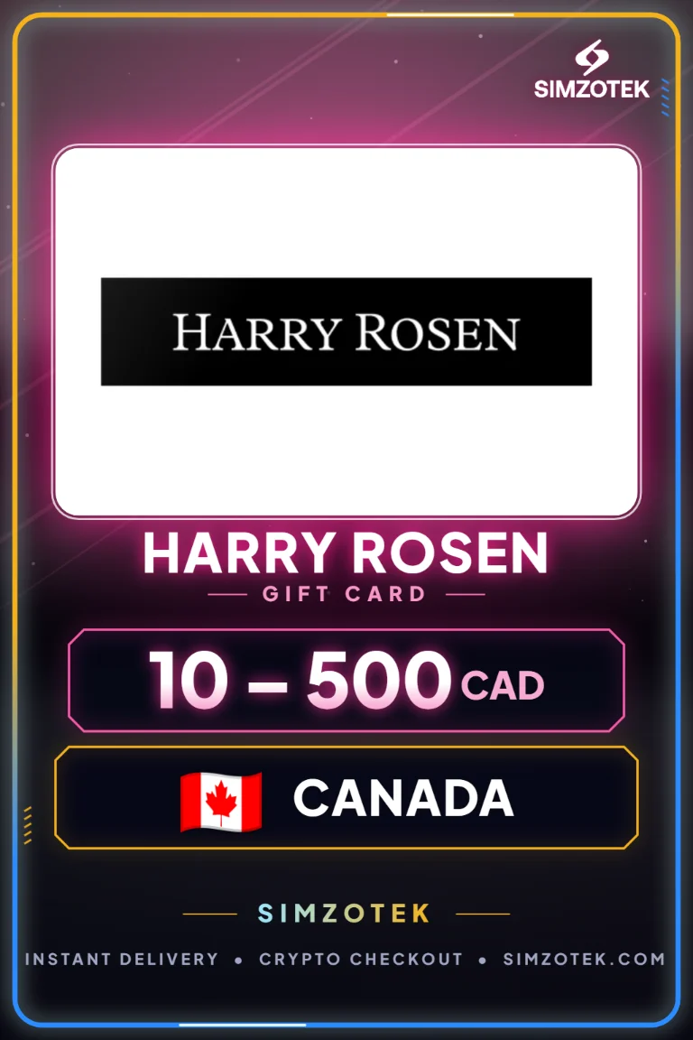 Harry Rosen Gift Card (Canada)
