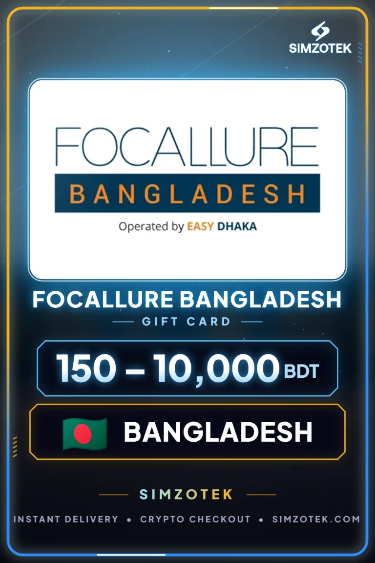 Karta podarunkowa Focallure Bangladesh (Bangladesz)