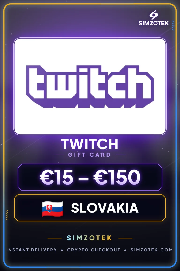 Twitch Geschenkkarte (Slowakei)