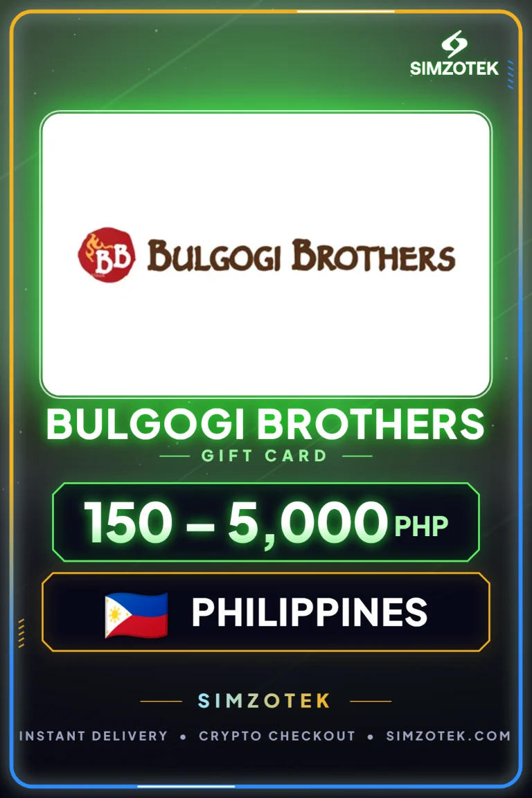บัตรของขวัญ Bulgogi Brothers (ฟิลิปปินส์)