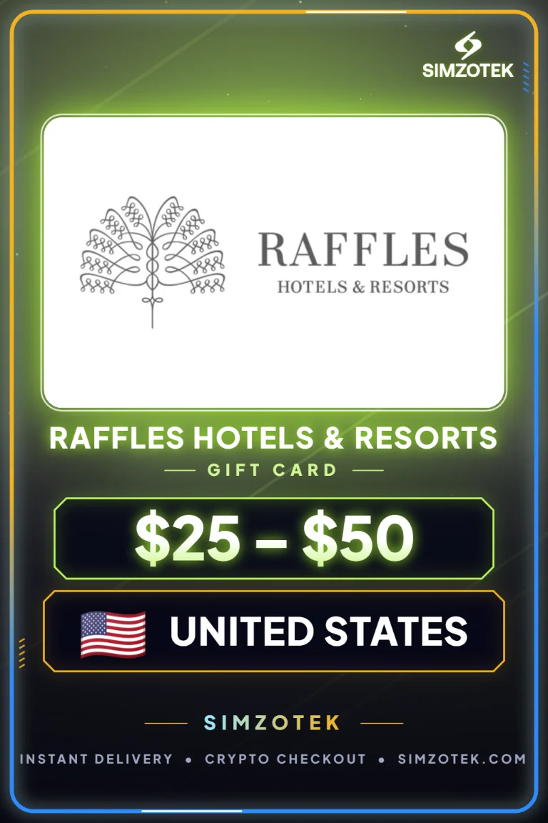 Поклон картица Raffles Hotels & Resorts (Сједињене Државе)