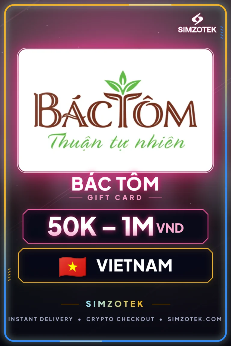 Bác Tôm dovanų kortelė (Vietnamas)