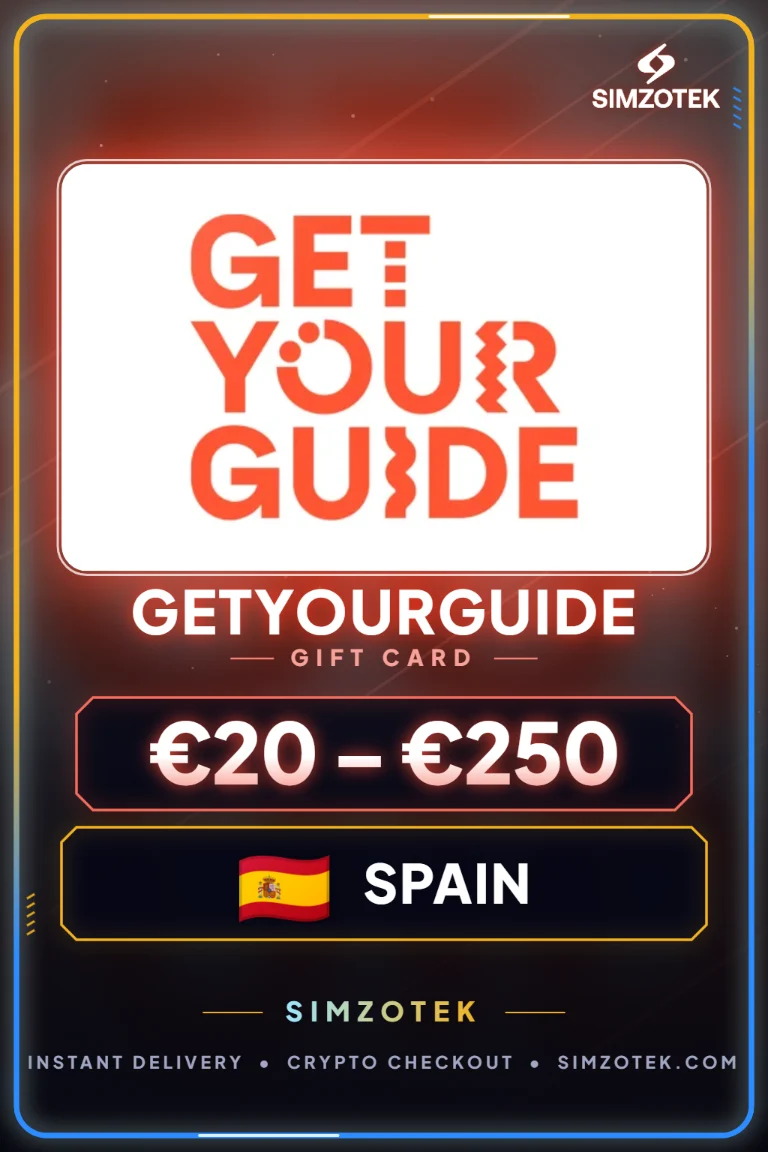 بطاقة هدايا GetYourGuide (إسبانيا)