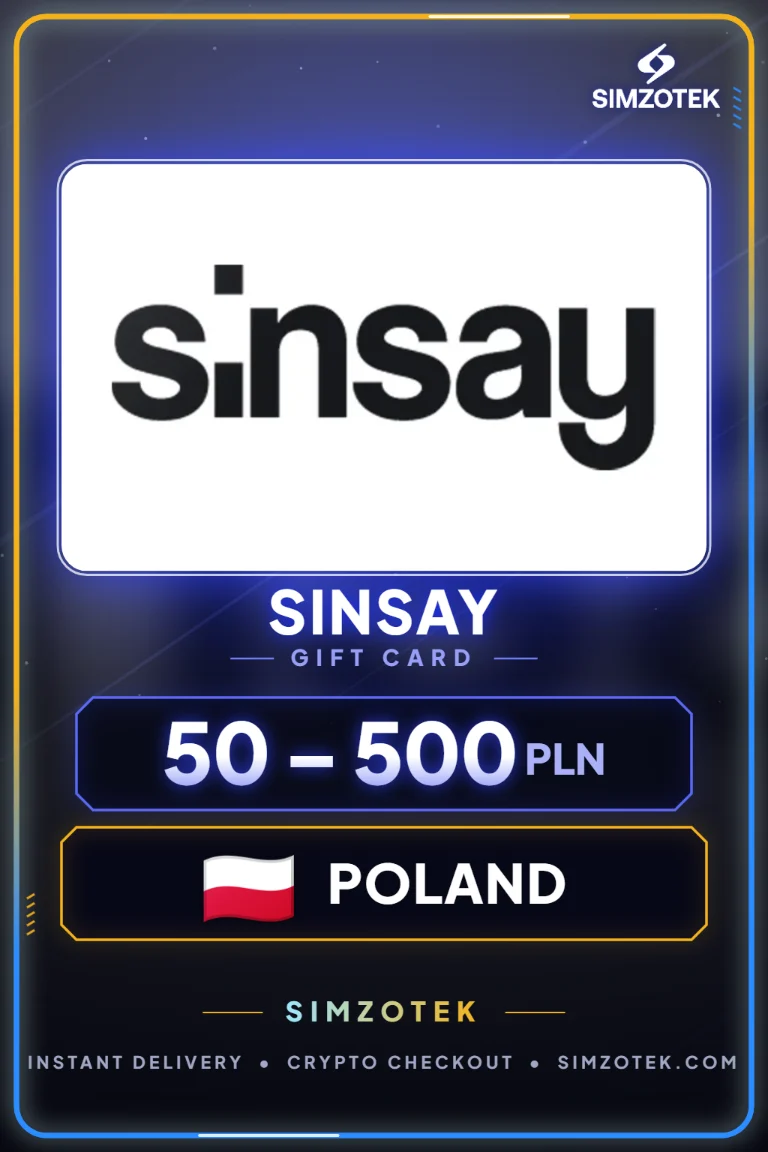 บัตรของขวัญ Sinsay (โปแลนด์)