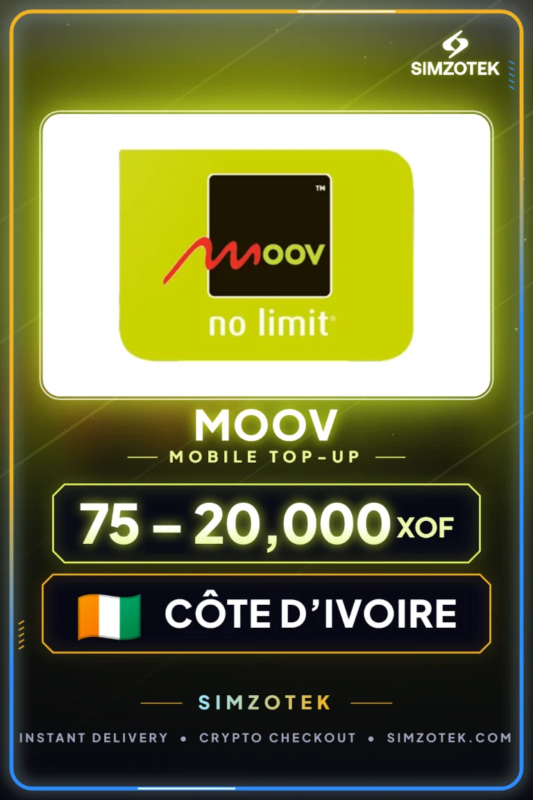 Moov Mobile Top-Up (Côte d’Ivoire)