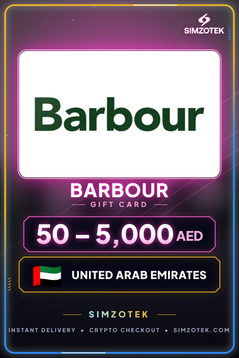 Dárková karta Barbour (Spojené arabské emiráty)
