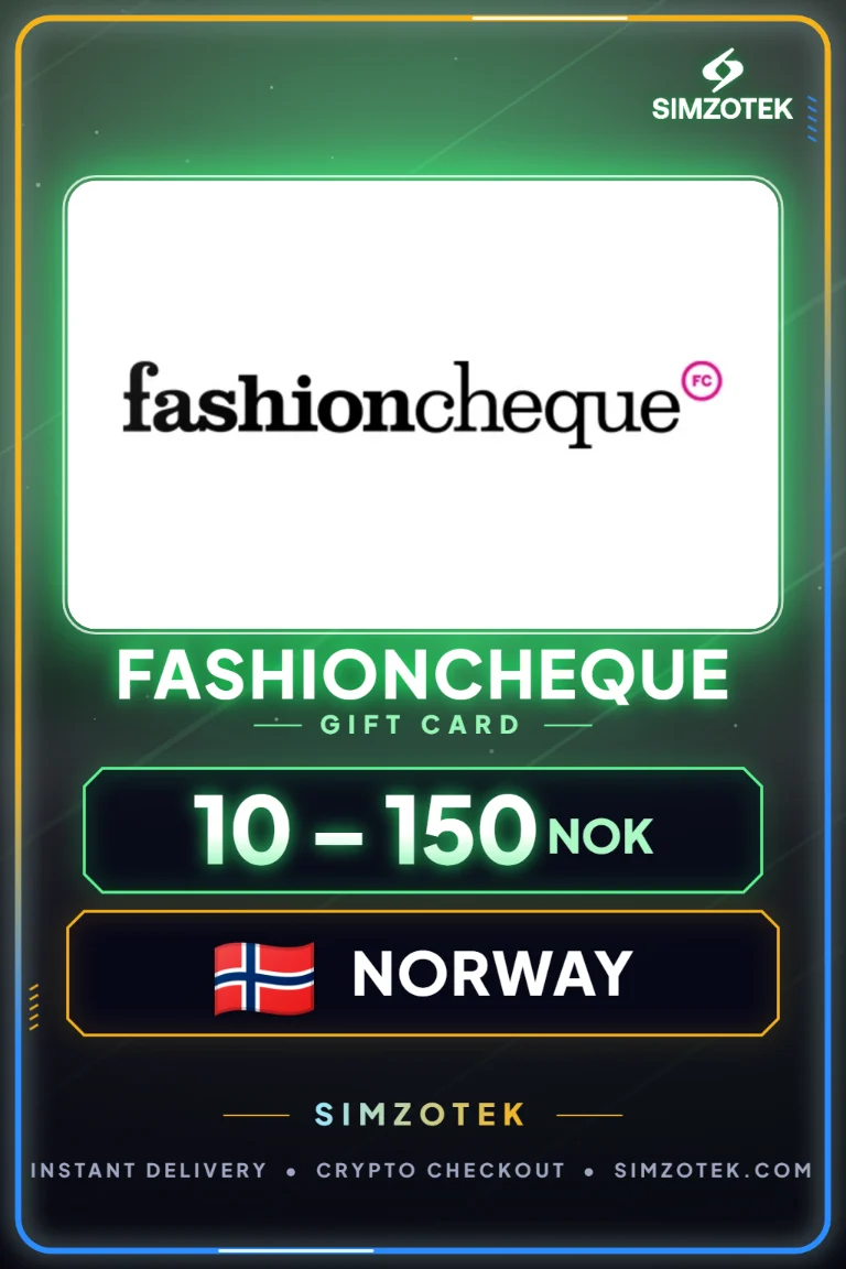 Dárková karta Fashioncheque (Norsko)