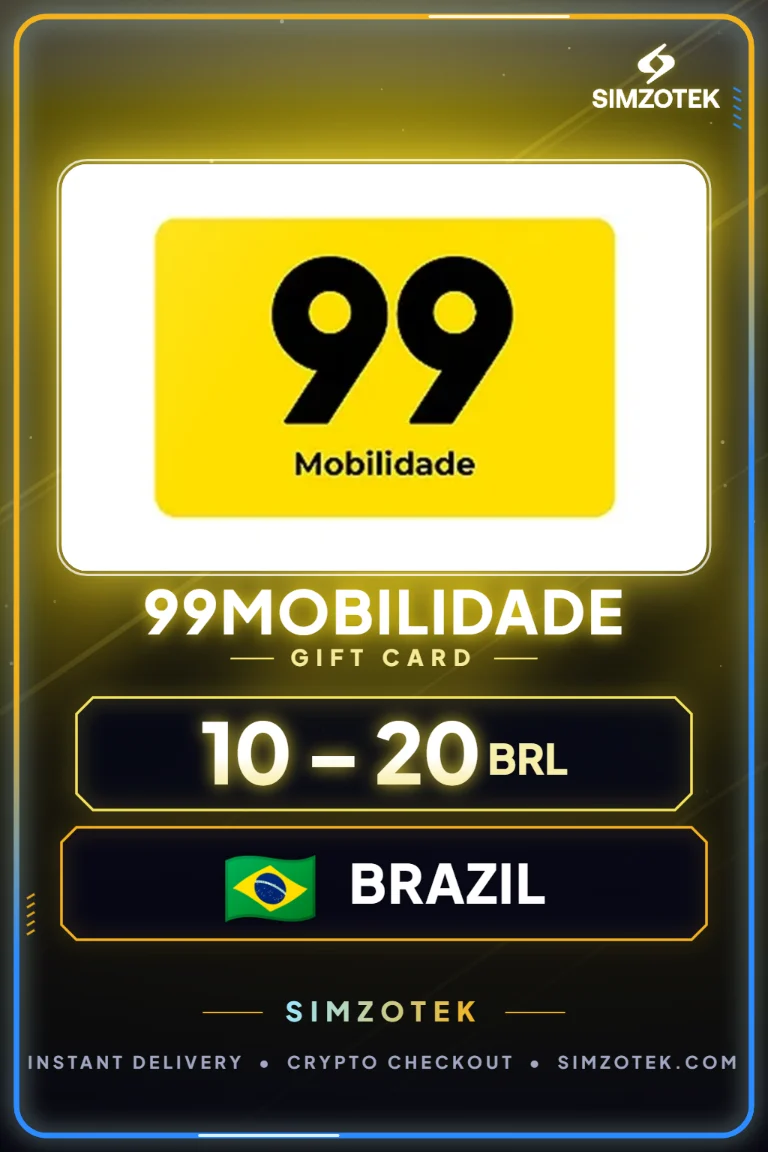 บัตรของขวัญ 99Mobilidade (บราซิล)