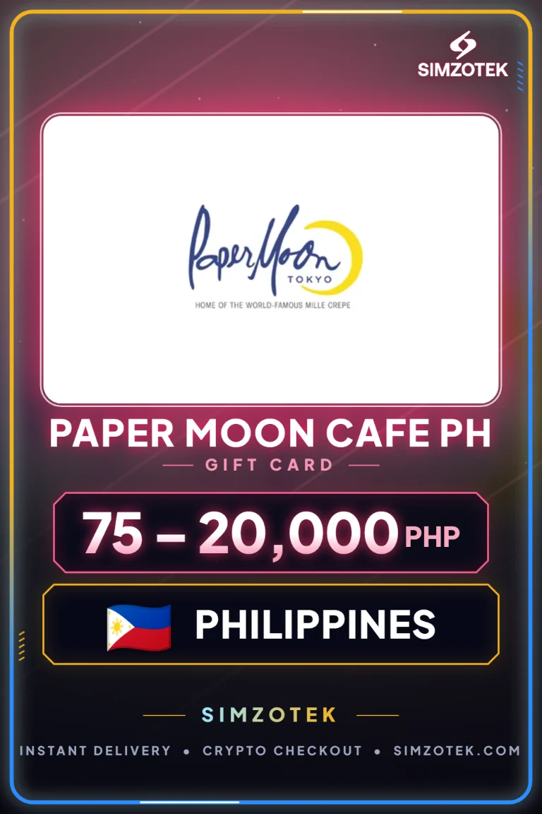 Paper Moon Cafe PH Geschenkkarte (Philippinen)