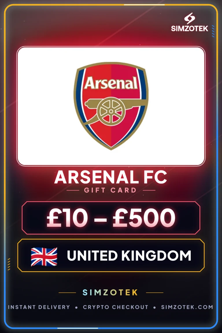 Tarjeta de regalo Arsenal FC (Reino Unido)