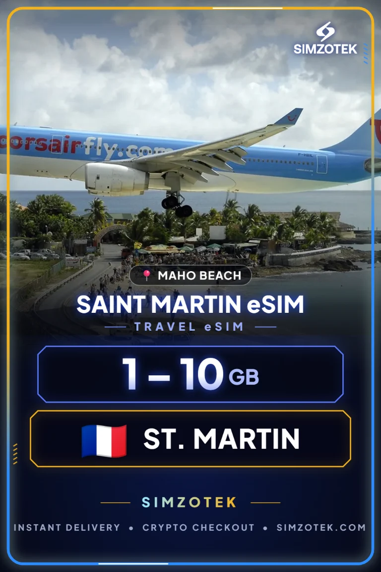 eSIM Saint Martin – datové balíčky