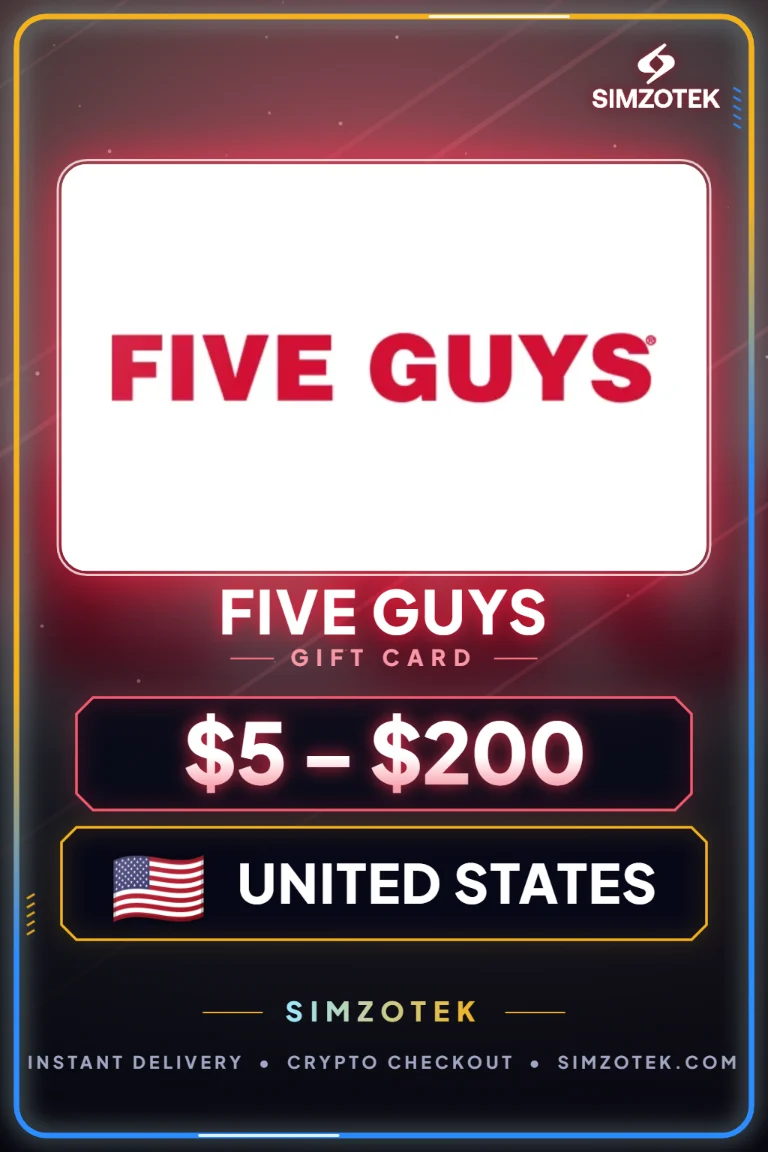 Five Guys 기프트카드 (미국)