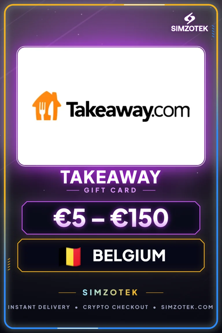 Dárková karta Takeaway (Belgie)