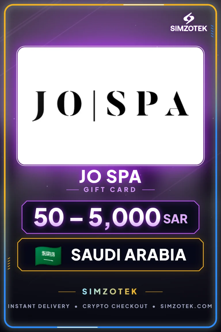 Karta podarunkowa JO SPA (Arabia Saudyjska)