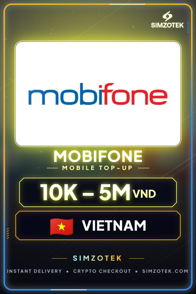 MobiFone Prepaid Credit (Vietnamas)