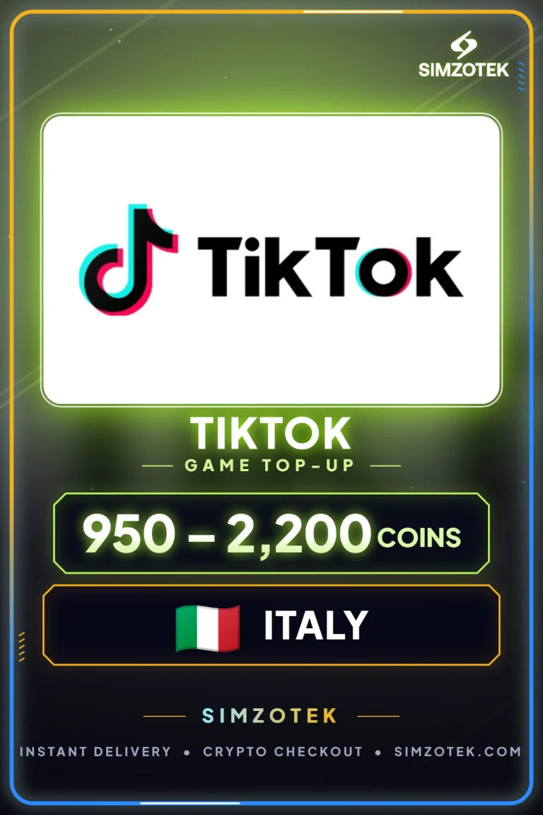 TikTok Coins 禮品卡 (義大利)