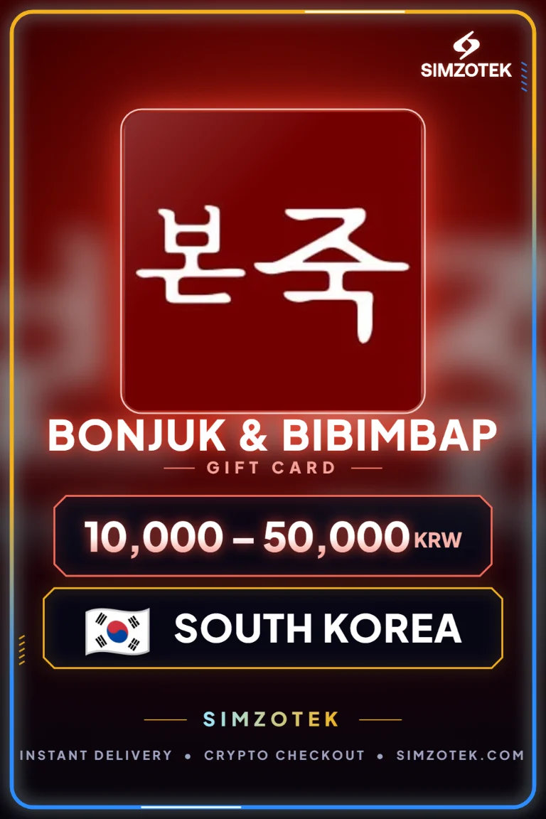 บัตรของขวัญ Bonjuk & Bibimbap (เกาหลีใต้)