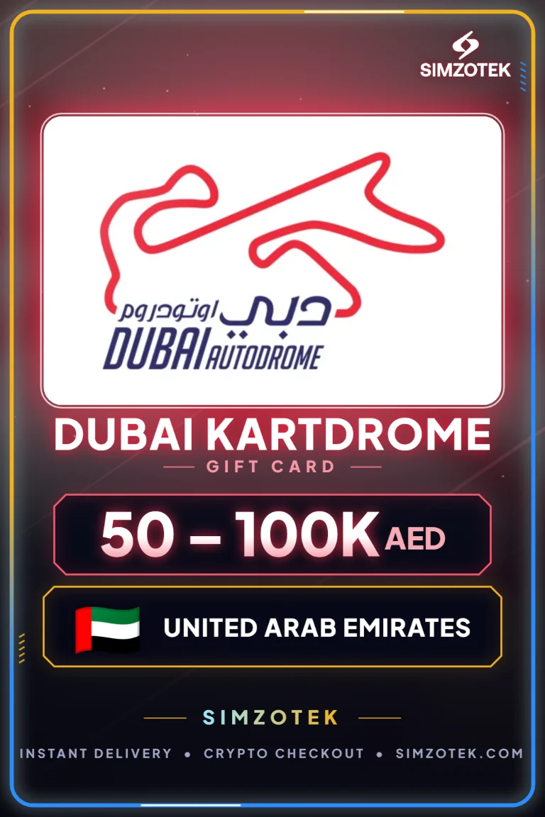 Karta podarunkowa Dubai Kartdrome (Zjednoczone Emiraty Arabskie)