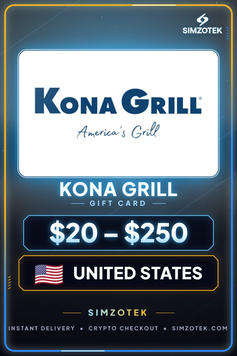 Kona Grill dovanų kortelė (Jungtinės Valstijos)