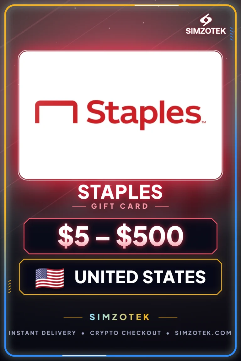 Dárková karta Staples (Spojené státy)