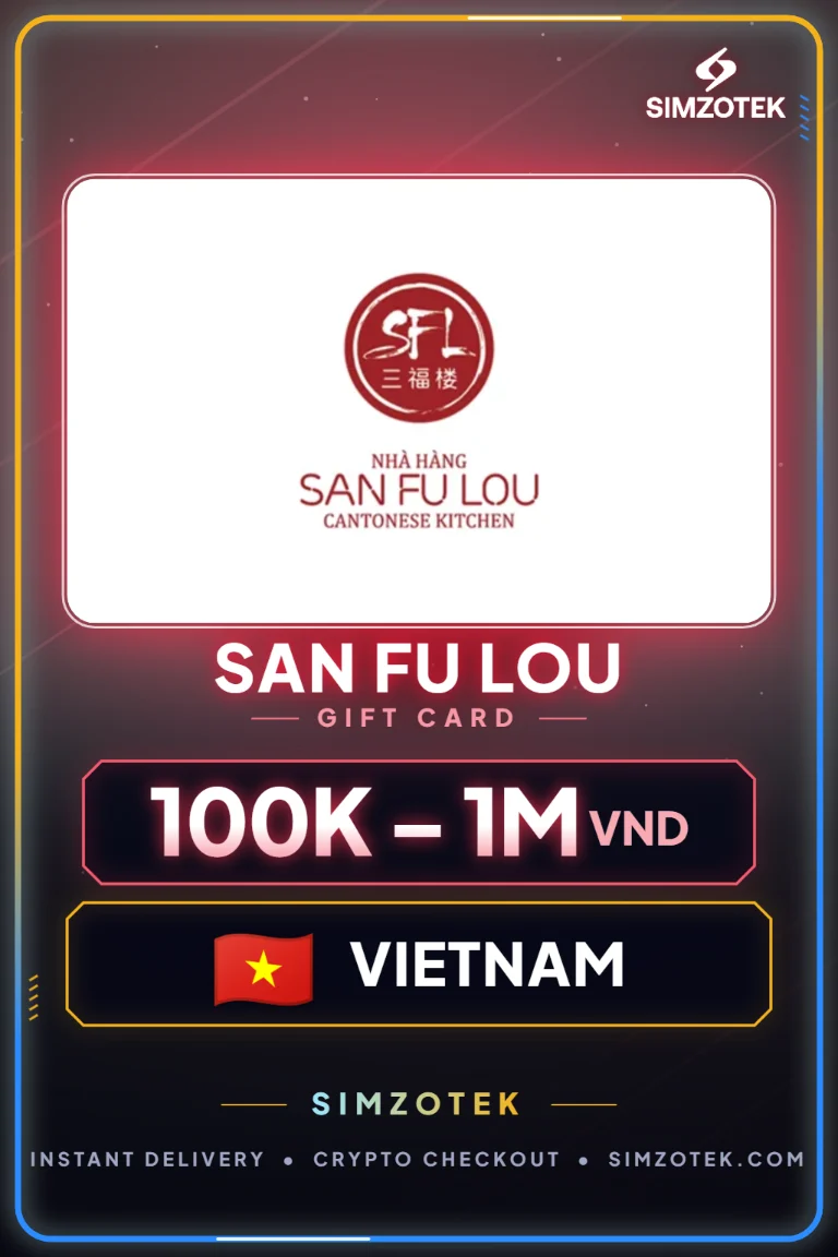 Carta regalo San Fu Lou (Vietnam)