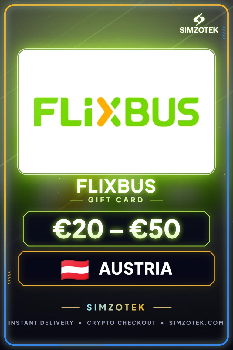 บัตรของขวัญ FlixBus (ออสเตรีย)