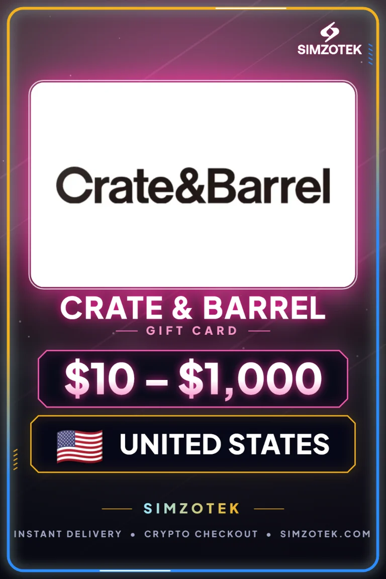 บัตรของขวัญ Crate & Barrel (สหรัฐอเมริกา)