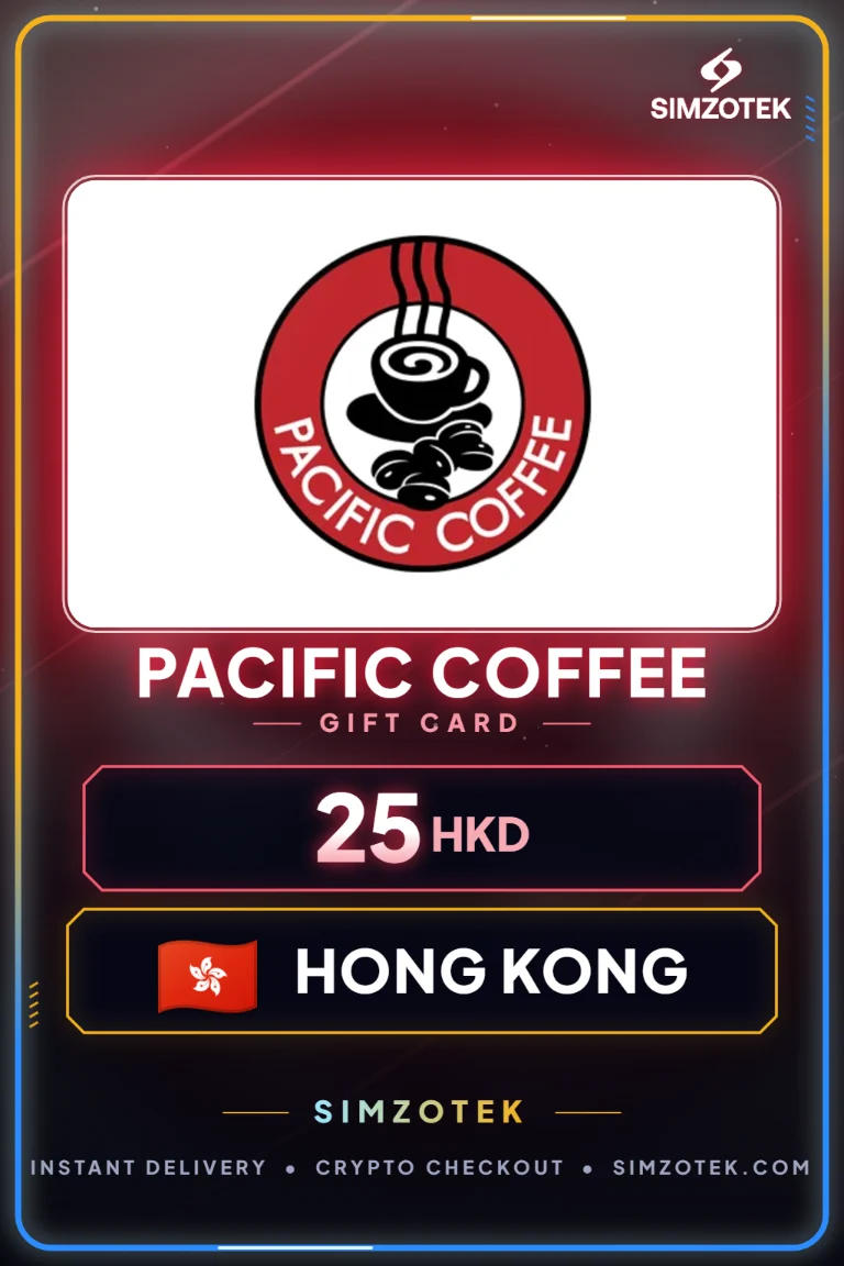 บัตรของขวัญ Pacific Coffee (Hong Kong)