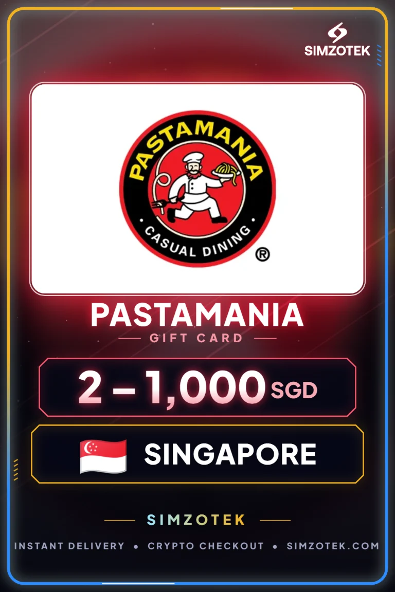 Dárková karta PastaMania (Singapur)