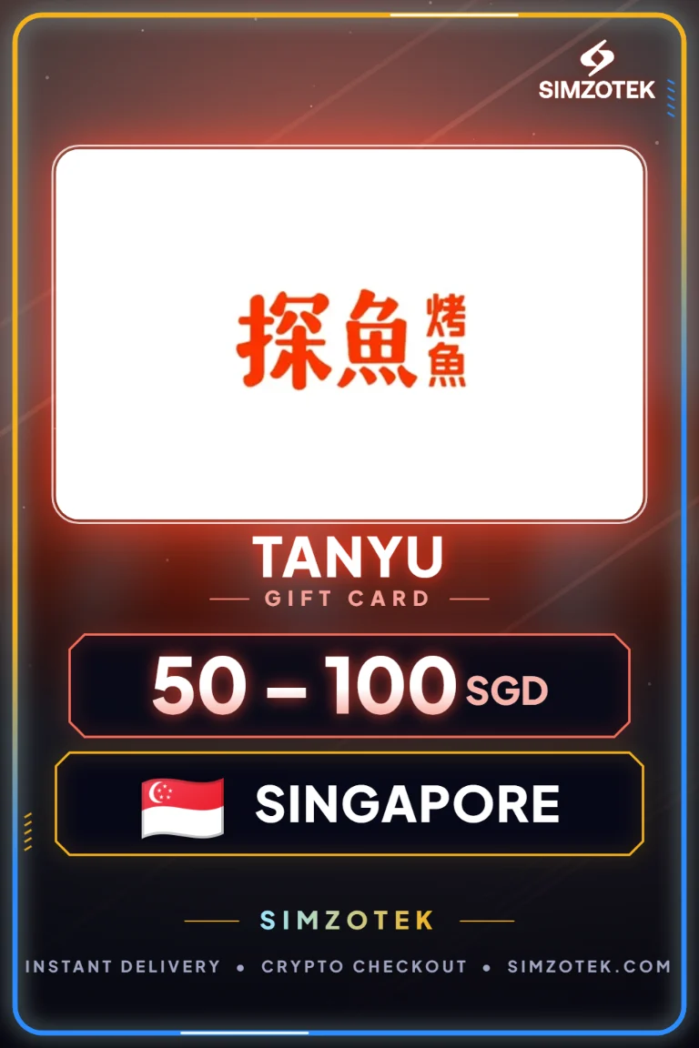 Tarjeta de regalo TANYU (Singapur)