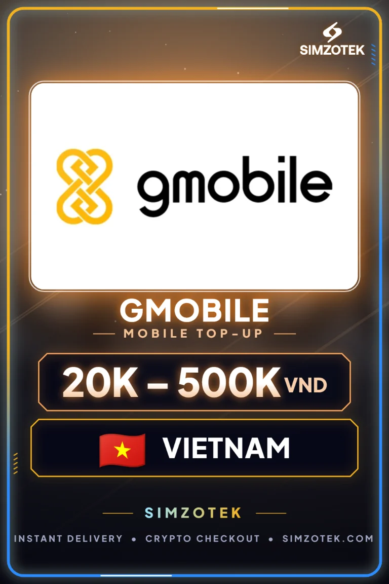 Gmobile Prepaid-Guthaben (Vietnam)
