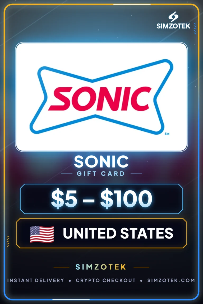 Dárková karta SONIC (Spojené státy)