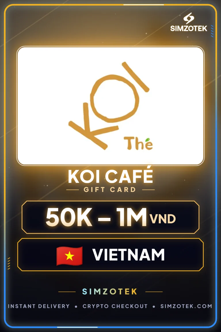 Carta regalo KOI Café (Vietnam)