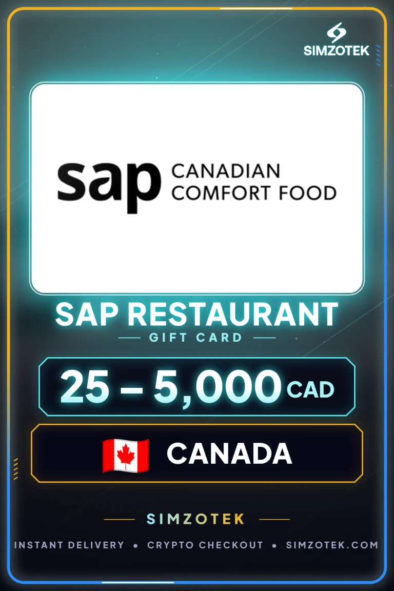Dárková karta Sap Restaurant (Kanada)