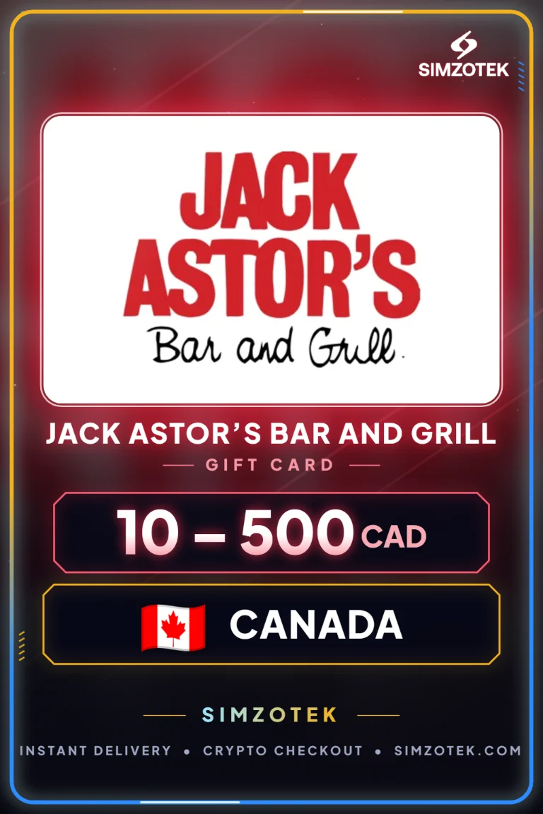 Jack Astor’s Bar and Grill Geschenkkarte (Kanada)