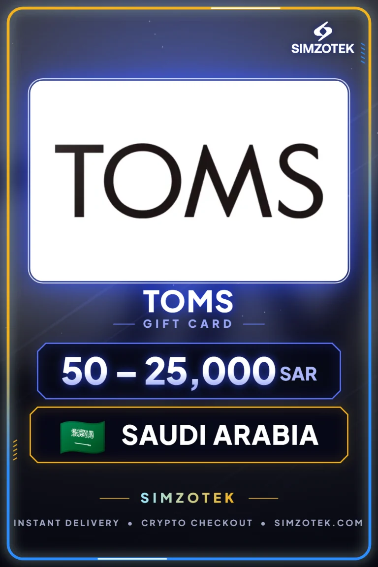 TOMS Geschenkkarte (Saudi-Arabien)
