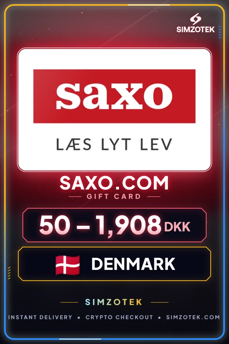 Saxo.com Geschenkkarte (Dänemark)