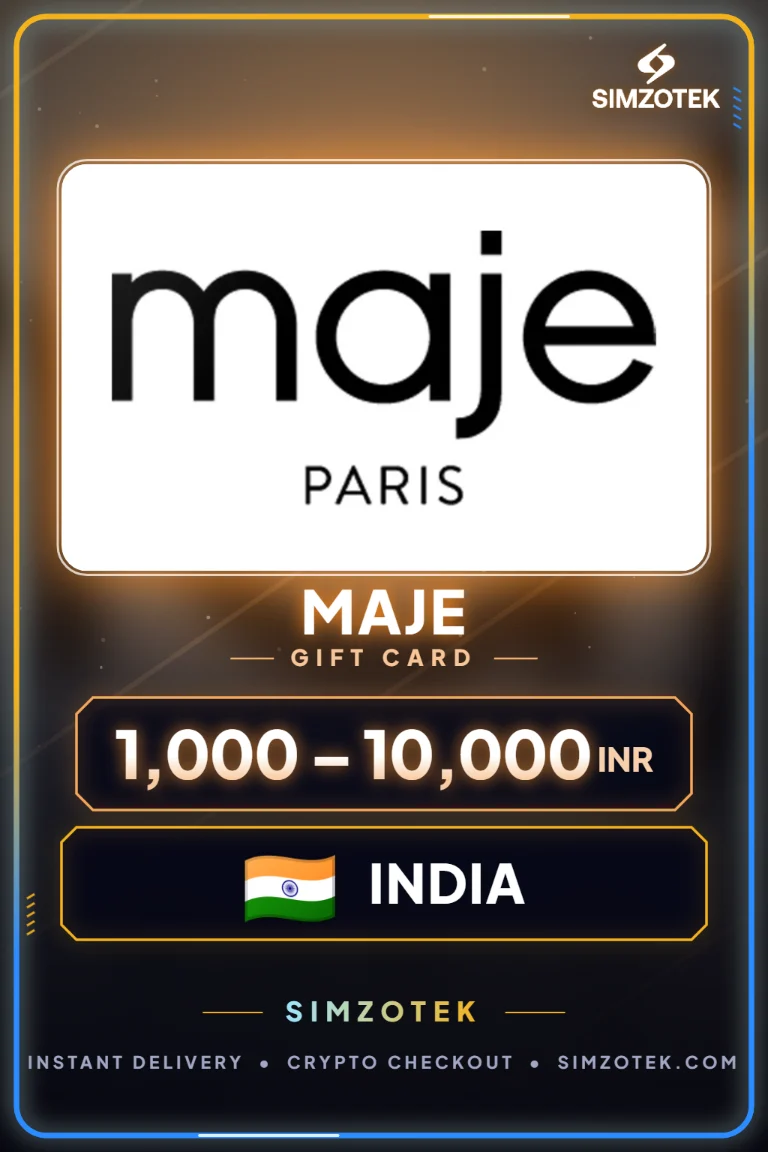 Karta podarunkowa Maje (Indie)