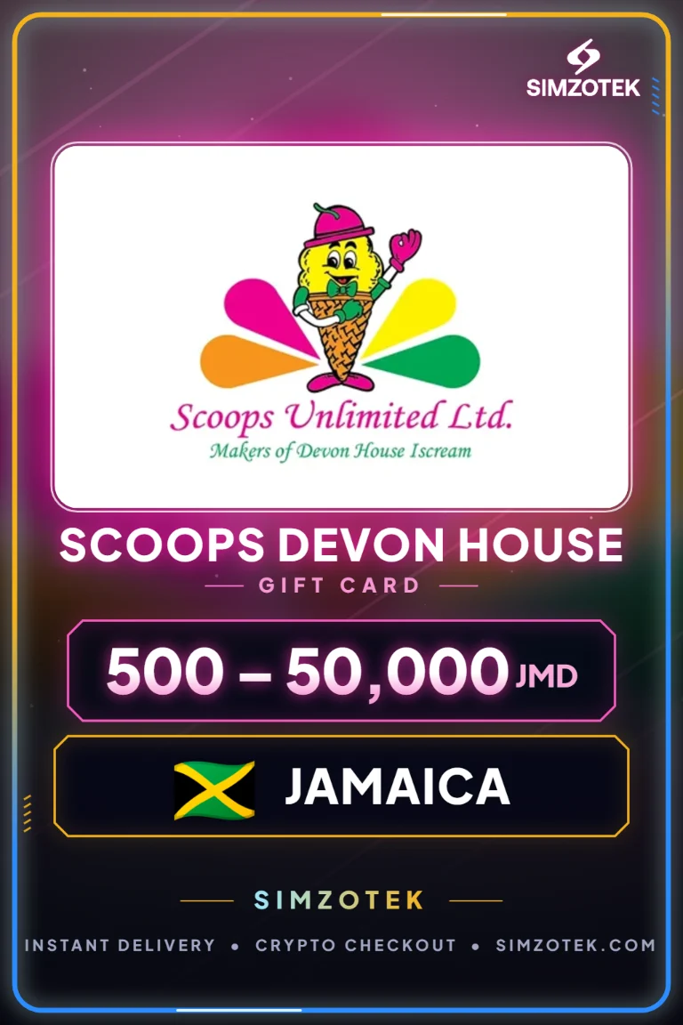 บัตรของขวัญ Scoops Devon House (จาเมกา)