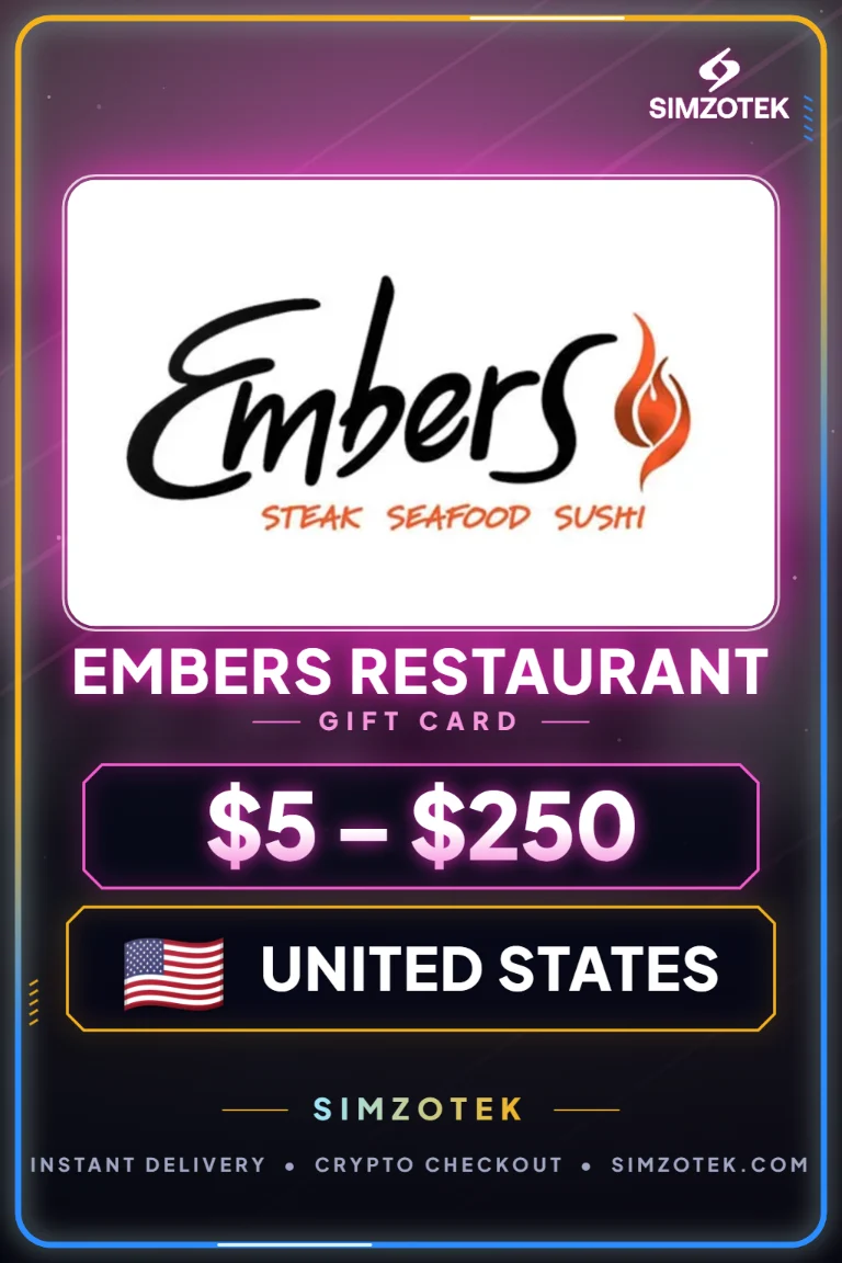 Embers Restaurant Gift Card (United States)