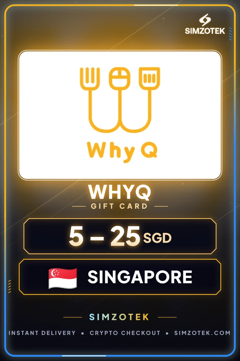 Dárková karta WhyQ (Singapur)